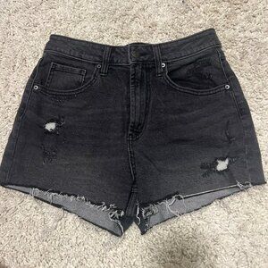 Wild Fable Highest‎ Rise Mom Shorts Black Size 6
